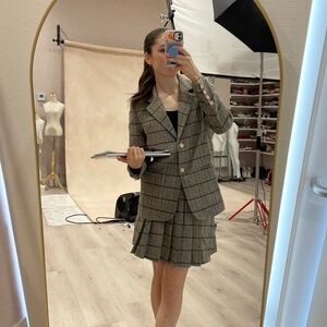 Ivy City Co Marren Blazer & Skirt Set